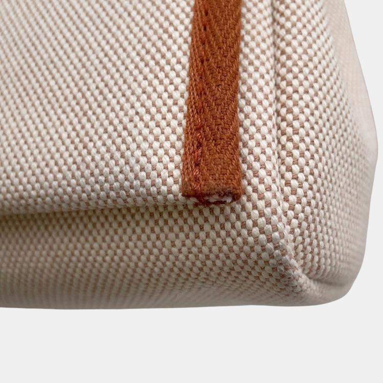 Pre Owned Hermes Mini Fauve Toile H Canvas Vache Hunter Leather Shoulder Bag