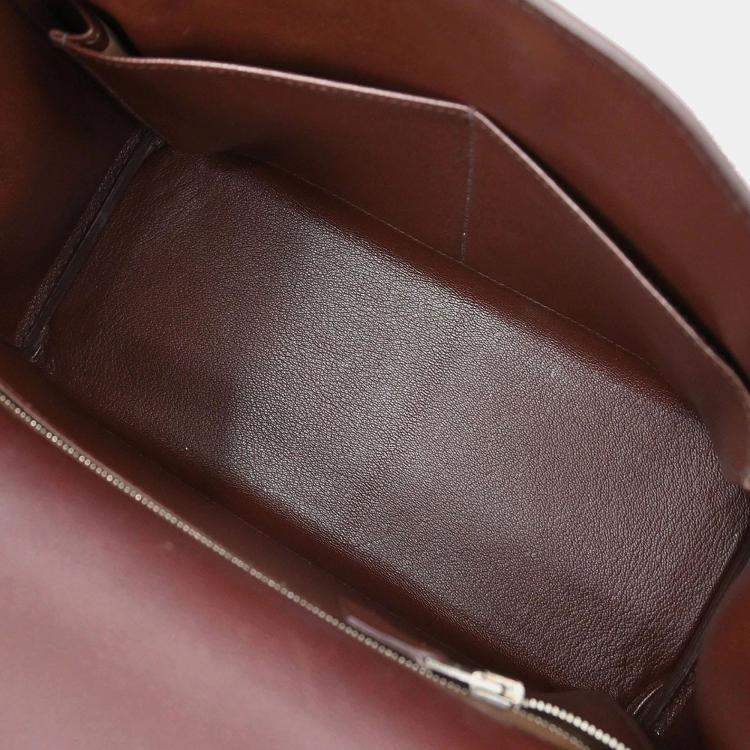 مملوكة مسبقًا Hermes Havane Veau Evergrain Kelly 28 Retourne 2way Handbag