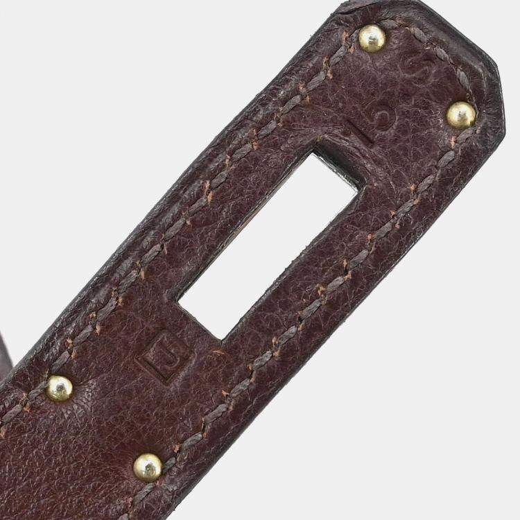 مملوكة مسبقًا Hermes Havane Veau Evergrain Kelly 28 Retourne 2way Handbag