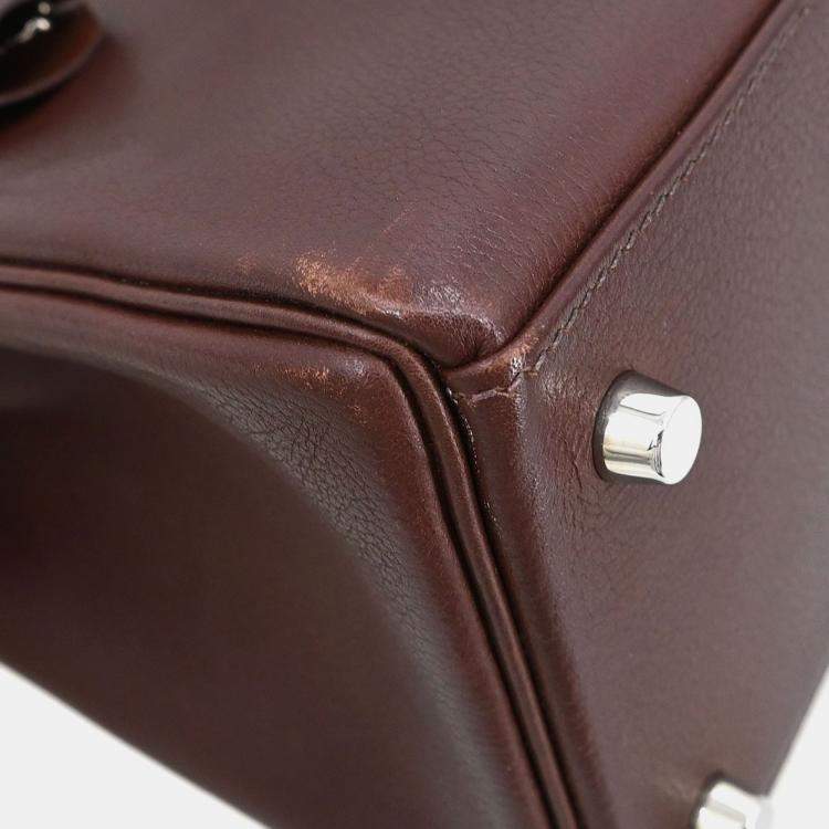 م ملوكة مسبقًا Hermes Havane Veau Evergrain Kelly 28 Retourne 2way Handbag