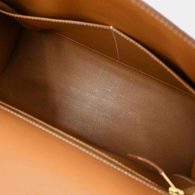 Pre Owned Hermes Natural Veau Chamonix Kelly 32 Sellier 2way Handbag