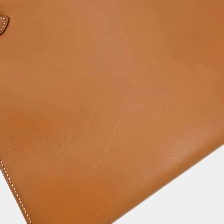 Pre Owned Hermes Natural Veau Chamonix Kelly 32 Sellier 2way Handbag