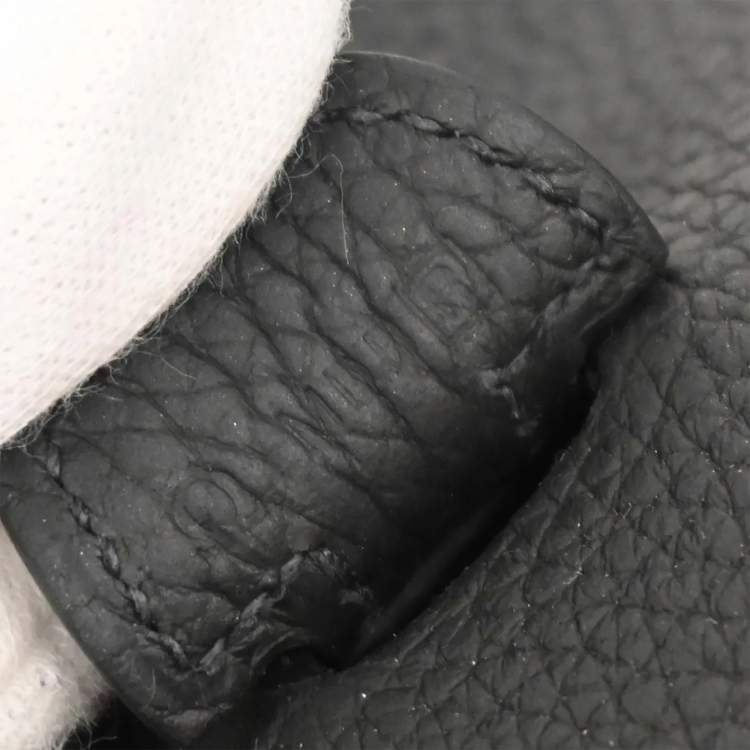 Pre Owned Hermes Evelyne III 29 Black Taurillon Clemence Leather Shoulder Bag
