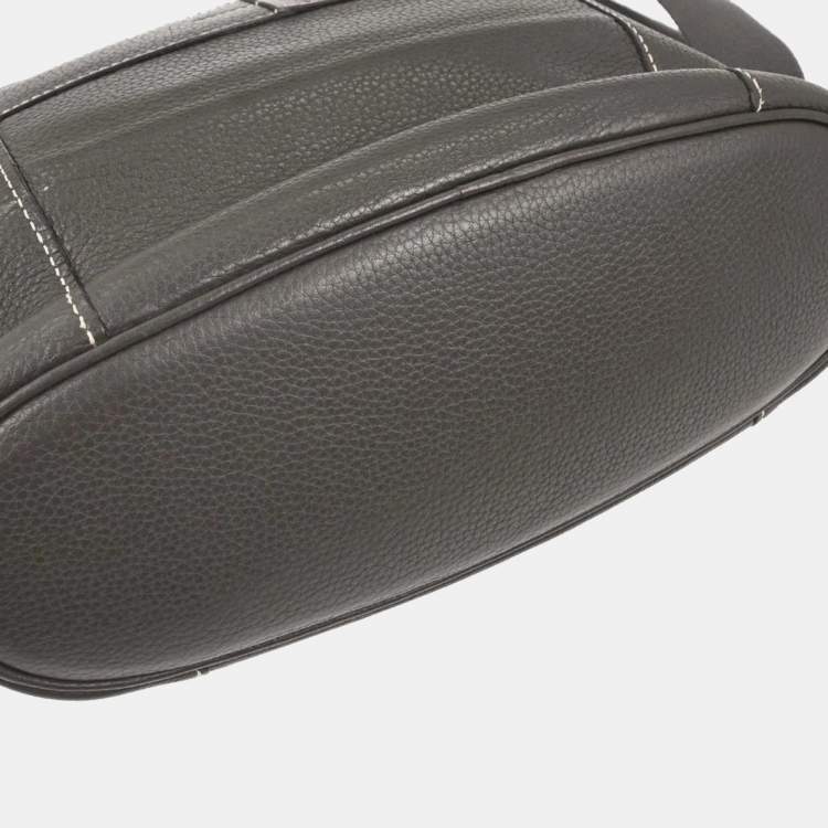 Pre Owned Hermes Graphite Taurillon Clemence Goodnews Pm Shoulder Bag