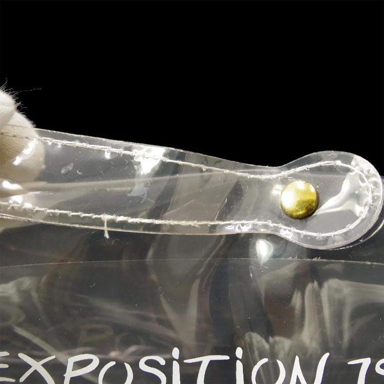 Pre Owned Hermes Kelly Souvenir De L'Exposition 1997 Vinyl Beach Bag