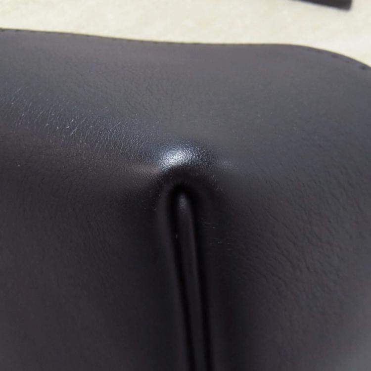 Pre Owned Hermes Sleek Backpack Canvas And Calfskin Leather