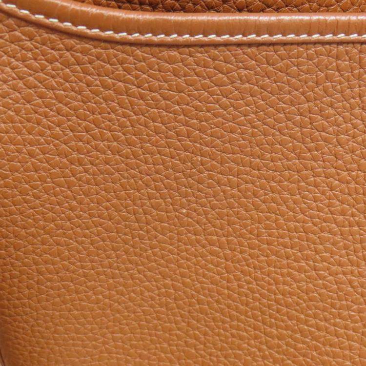 Pre Owned Hermes Evelyne III PM Taurillon Clemence Leather Shoulder Bag