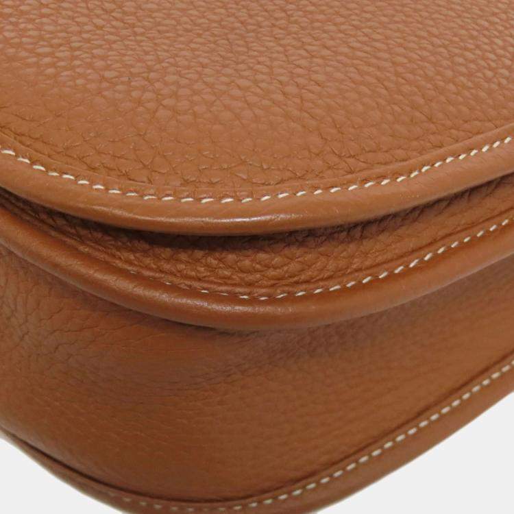 Pre Owned Hermes Evelyne III PM Taurillon Clemence Leather Shoulder Bag