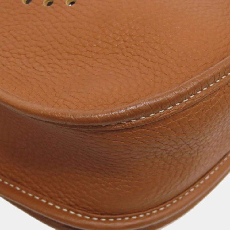 Pre Owned Hermes Evelyne III PM Taurillon Clemence Leather Shoulder Bag