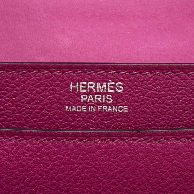 Pre Owned Hermes Shoulder Bag 2002-20 Rose Purple Evercolor