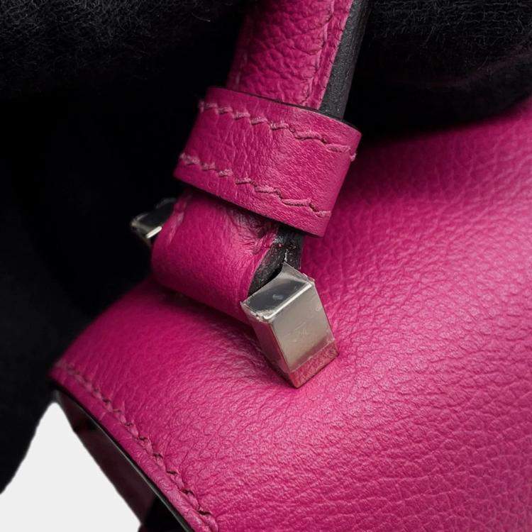 Pre Owned Hermes Shoulder Bag 2002-20 Rose Purple Evercolor