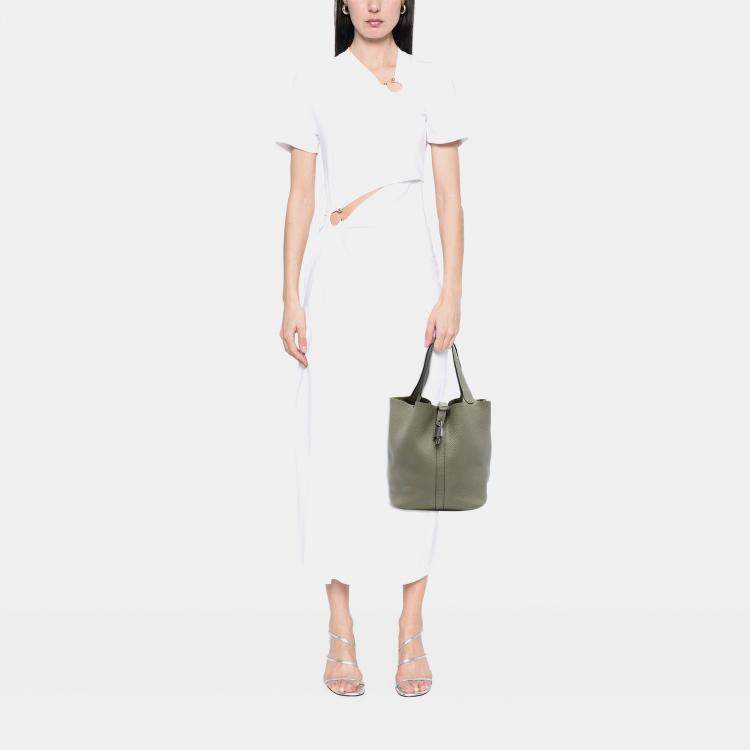 Pre Owned Hermes Sauge Clemence Picotin Lock 22