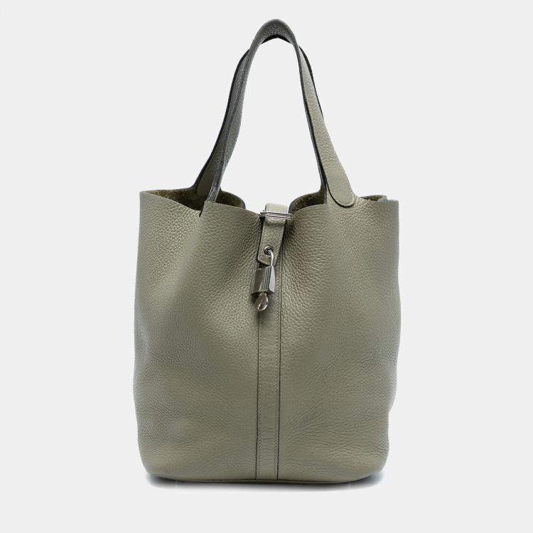 Pre Owned Hermes Sauge Clemence Picotin Lock 22
