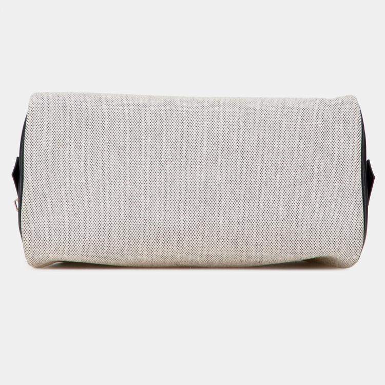 Pre Owned Hermes Black Toile Cavour Pouch