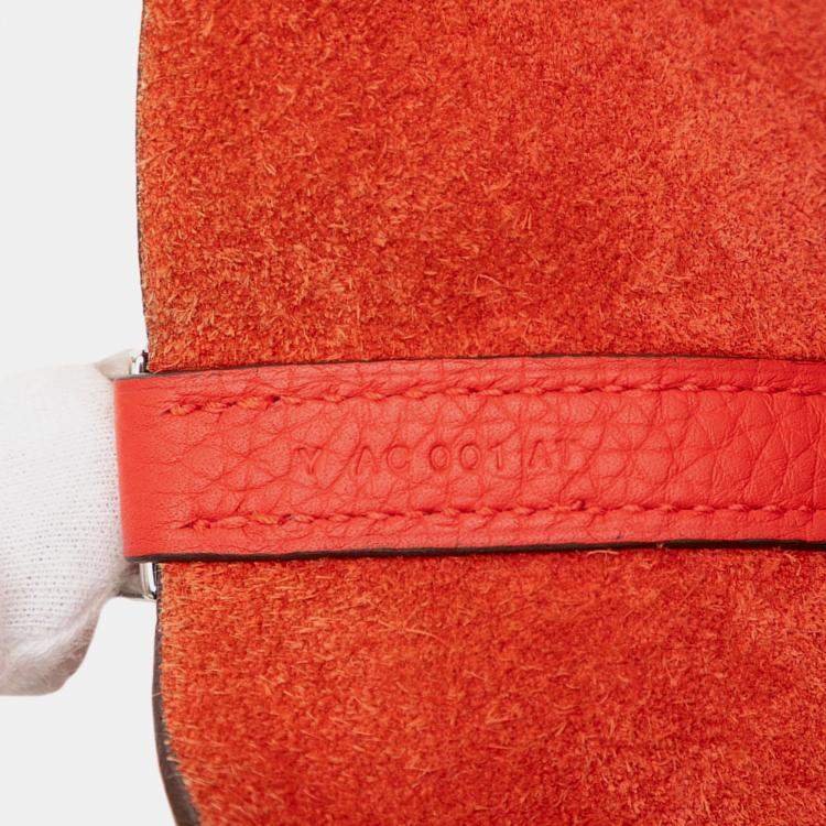 Pre Owned Hermes Rouge Casaque Clemence Picotin Lock 18
