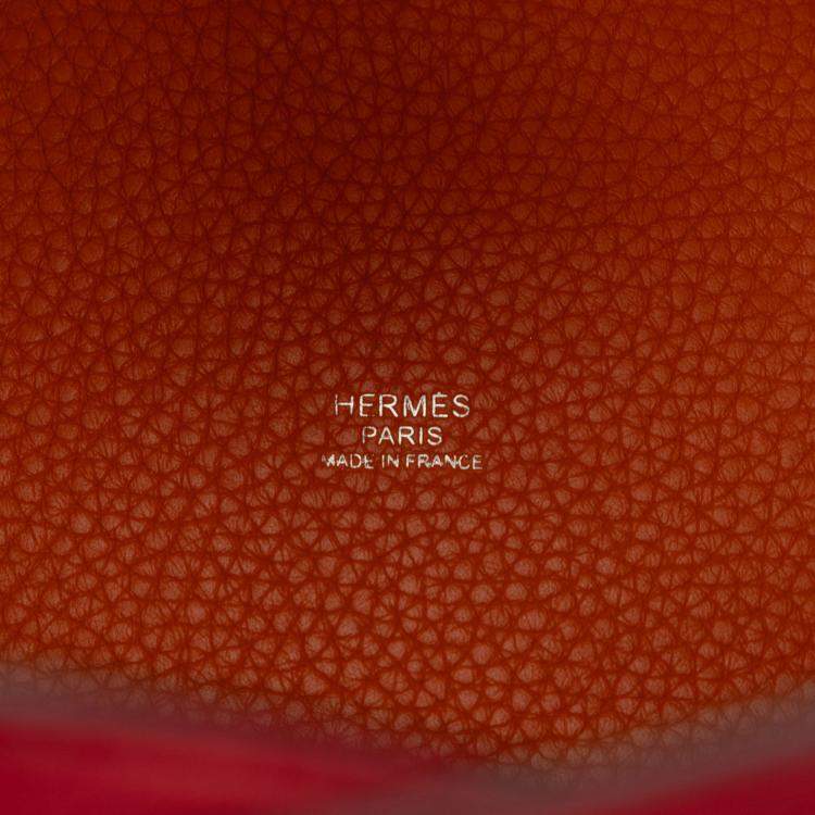 Pre Owned Hermes Orange, Rubis Bicolor Clemence and Swift Picotin Lock 18