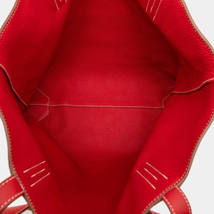 Pre Owned Hermes Bougainvillea, Rouge Casaque Clemence Double Sens 36