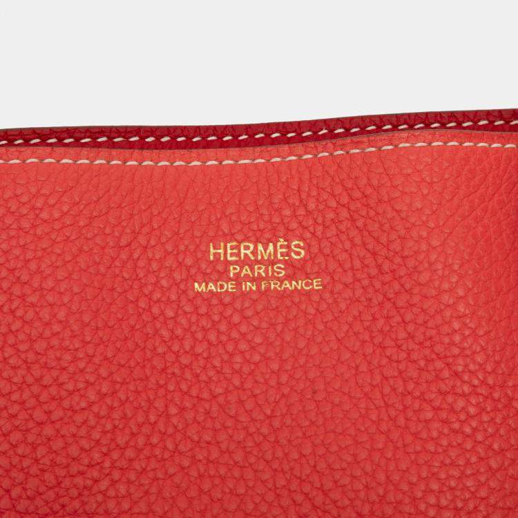 Pre Owned Hermes Bougainvillea, Rouge Casaque Clemence Double Sens 36