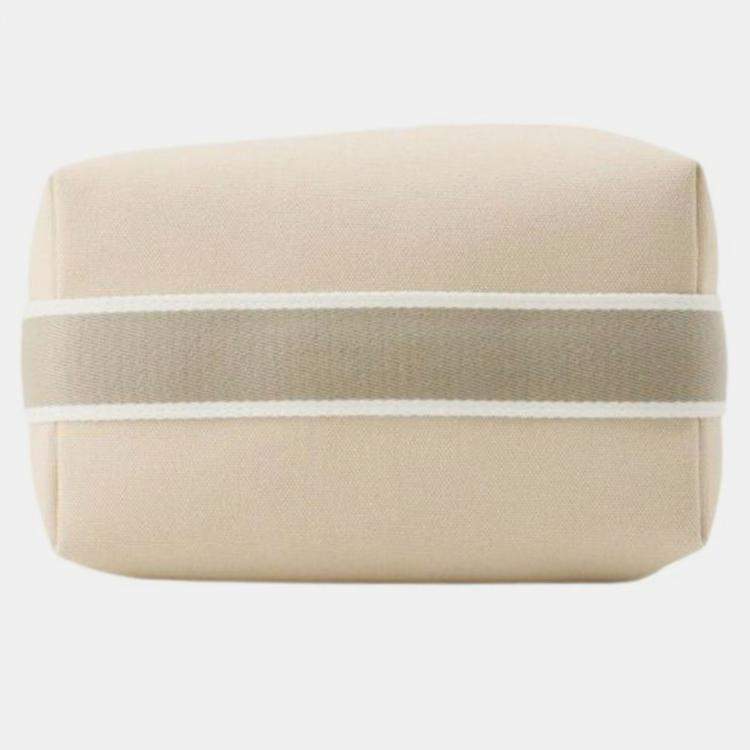 Pre Owned Hermes Brown Small Toile Bride A Brac Case