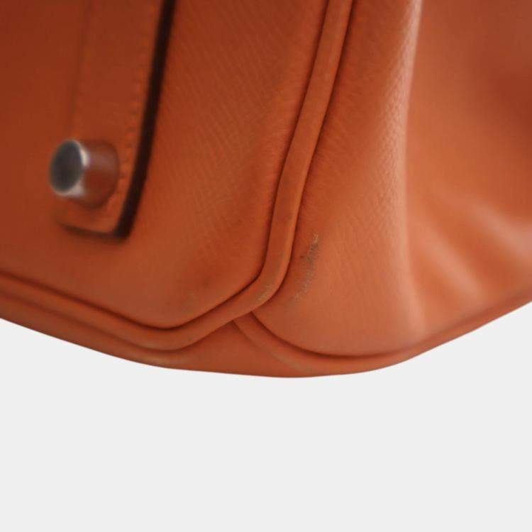 Pre Owned Hermes Feu Epsom Birkin Retourne 35