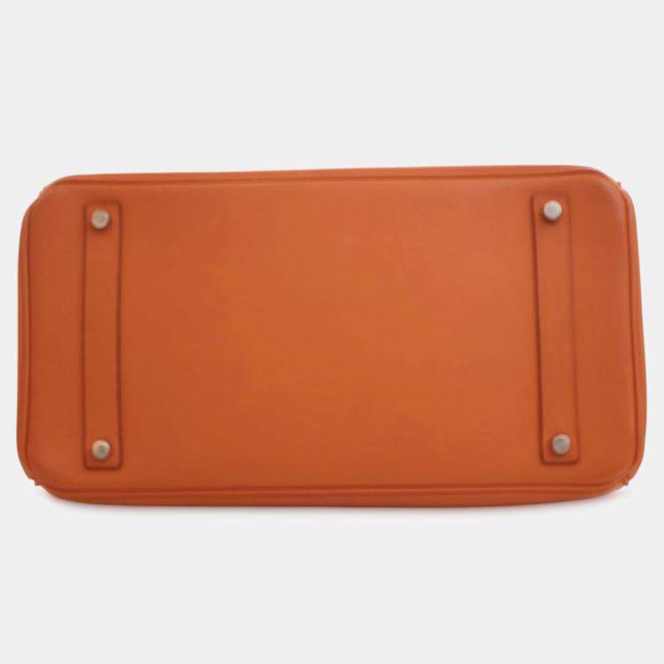 Pre Owned Hermes Feu Epsom Birkin Retourne 35