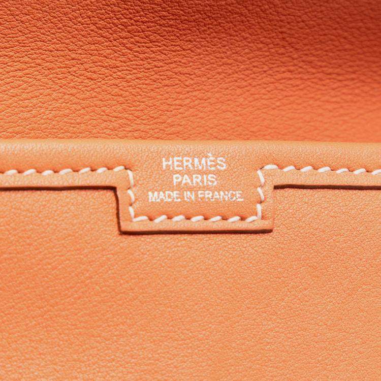 مملوكة مسبقًا Hermes Orange Swift Jige Duo
