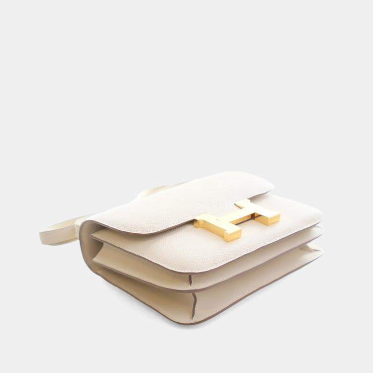 Pre Owned Hermes Craie Epsom Constance 18