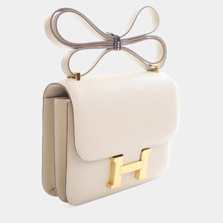 Pre Owned Hermes Craie Epsom Constance 18