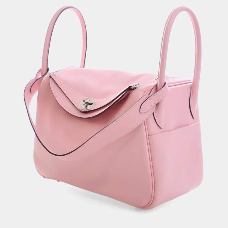 Pre Owned Hermes Rose Sakura Swift Lindy 26