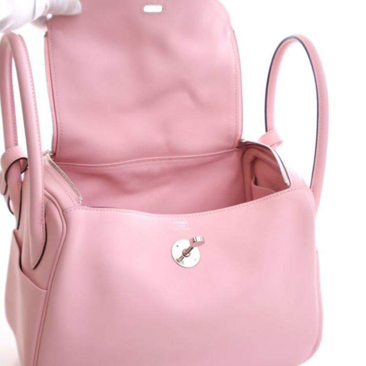 Pre Owned Hermes Rose Sakura Swift Lindy 26