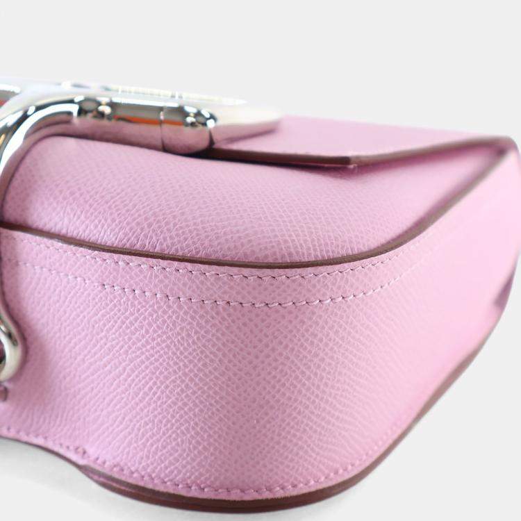 Pre Owned Hermes Mauve Sylvestre Epsom Della Cavalleria Mini