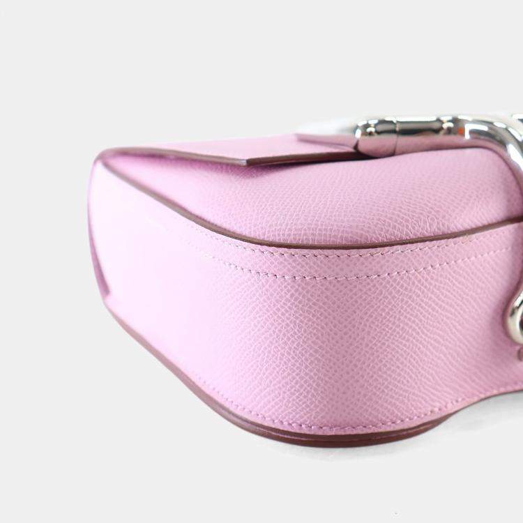 Pre Owned Hermes Mauve Sylvestre Epsom Della Cavalleria Mini
