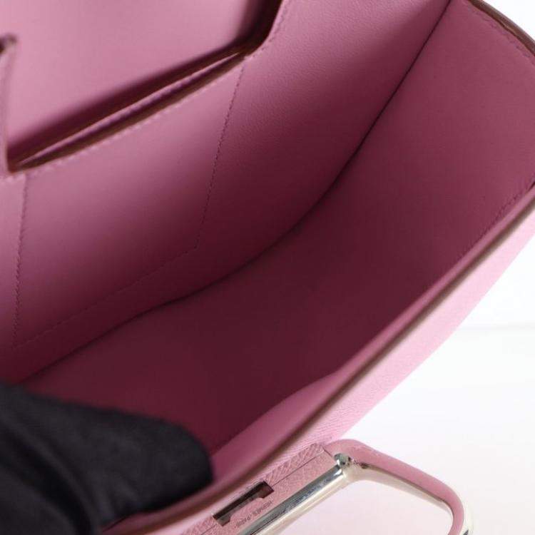 Pre Owned Hermes Mauve Sylvestre Epsom Della Cavalleria Mini