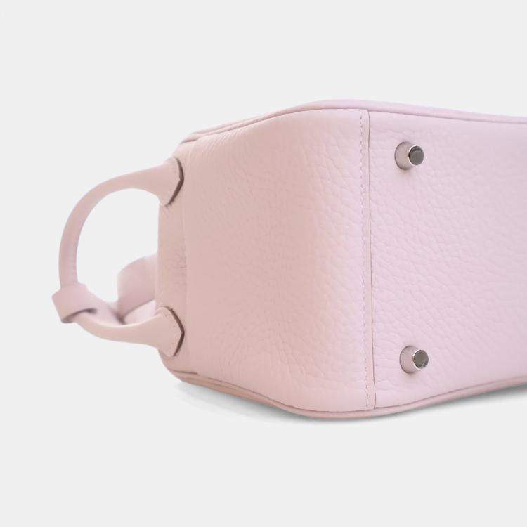 Pre Owned Hermes Mauve Pale Clemence Mini Verso Lindy 20