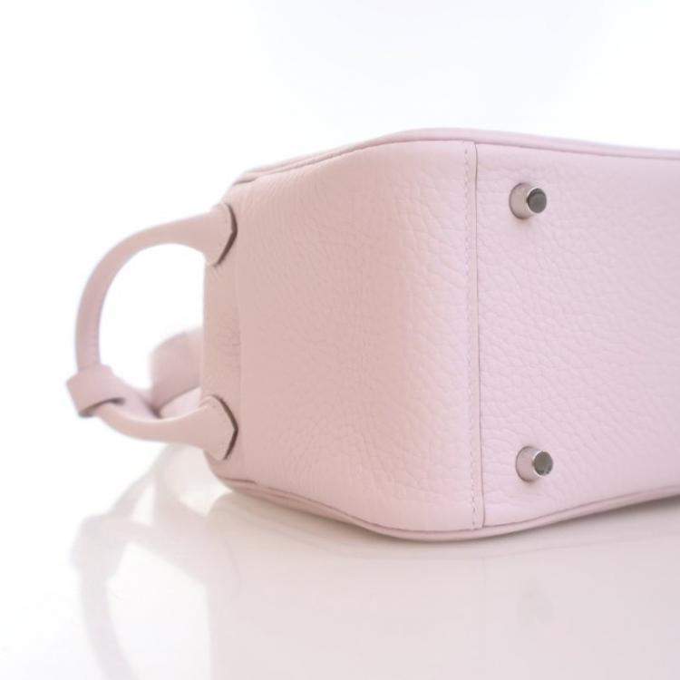 Pre Owned Hermes Mauve Pale Clemence Mini Verso Lindy 20