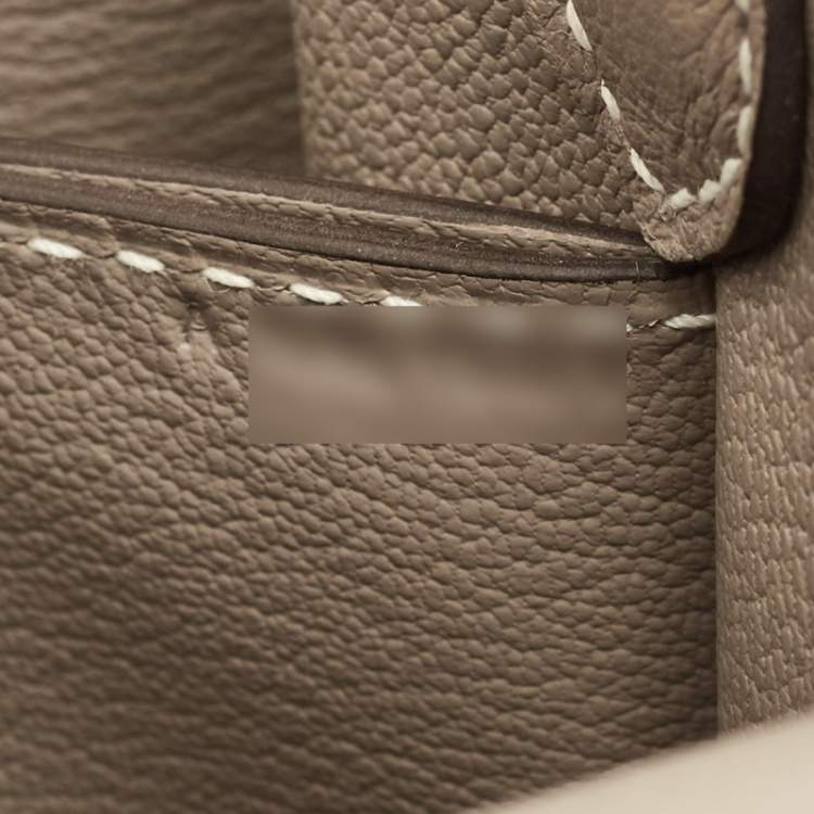 Pre Owned Hermes Roulis 23 Etoupe Evercolor Leather Shoulder Bag