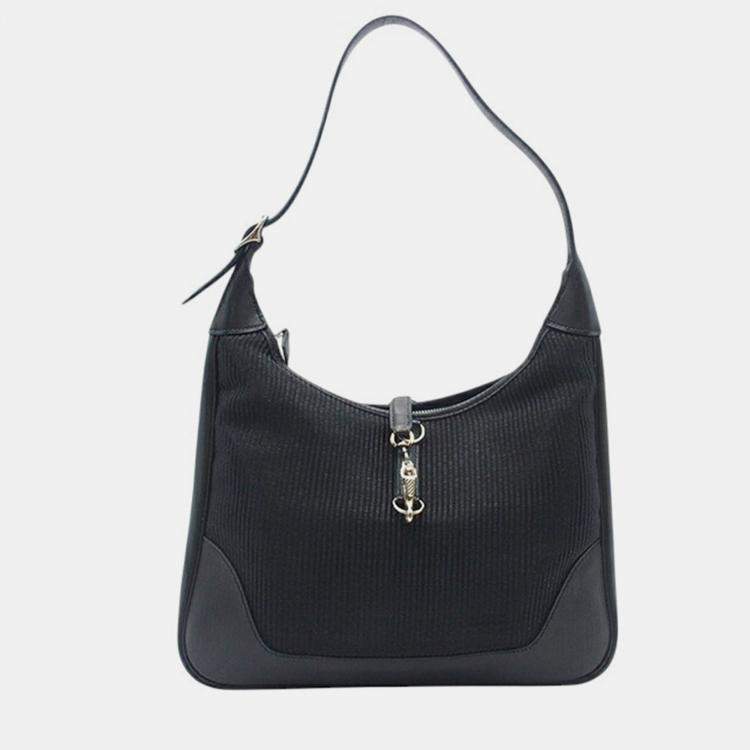 Pre Owned Hermes Black Crinoline and Barenia Trim II 31