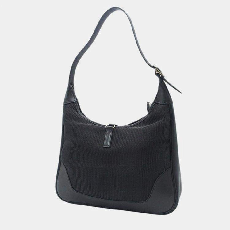 Pre Owned Hermes Black Crinoline and Barenia Trim II 31