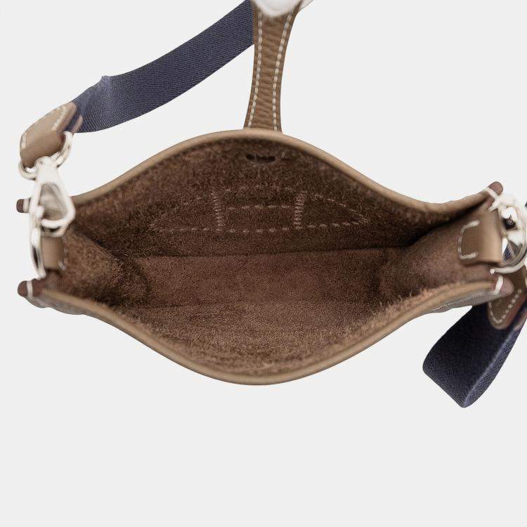 Pre Owned Hermes Etoupe Clemence Evelyne TPM