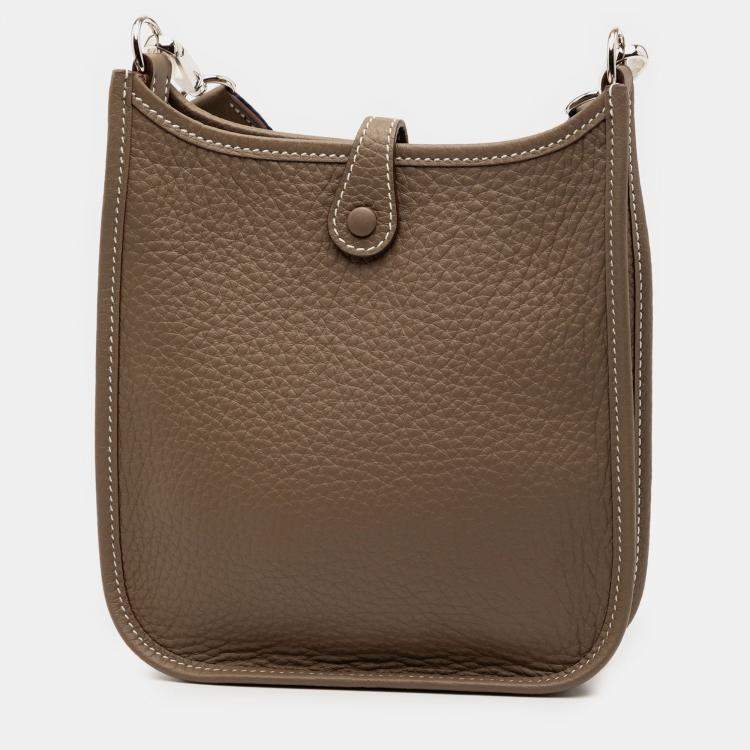 Pre Owned Hermes Etoupe Clemence Evelyne TPM
