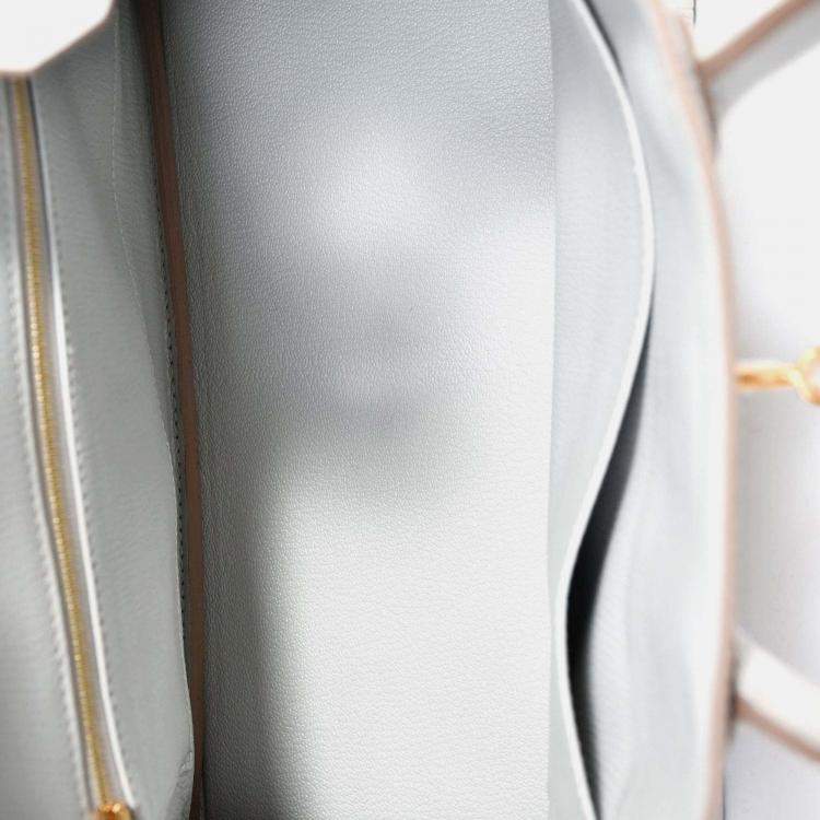 Pre Owned Hermes 2019 Gris Perle Clemence Leather Birkin 30