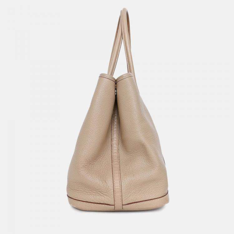 مملوكة مسبقًا Hermes Taupe Negonda Leather Garden Party 36