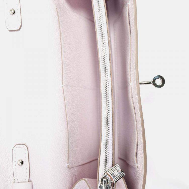 Pre Owned Hermes 2024 'Mauve Pale' Epsom Leather 'To Go' Crossbody