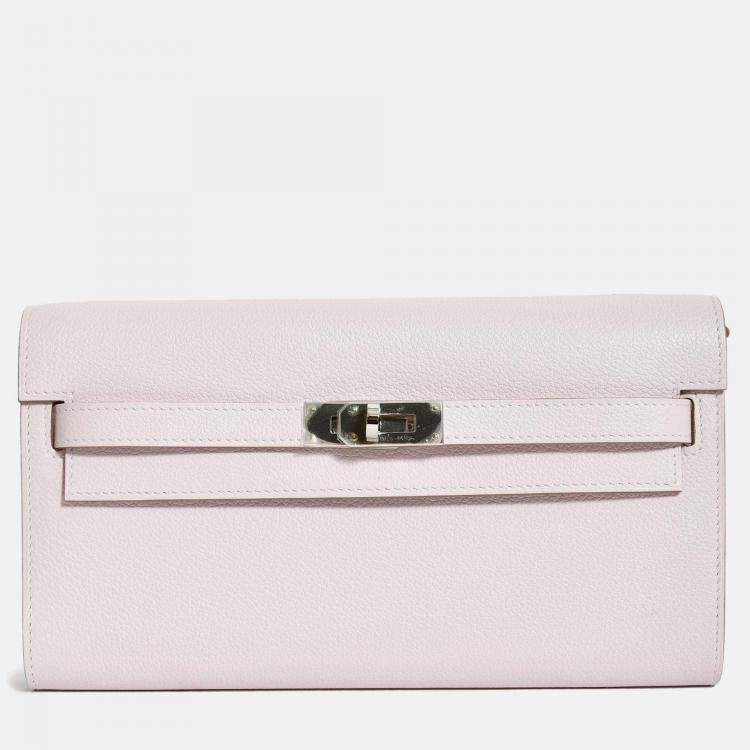 Pre Owned Hermes 2024 'Mauve Pale' Epsom Leather 'To Go' Crossbody