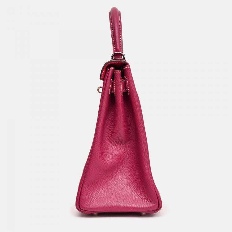 Pre Owned Hermes 2011 Epsom Leather Sellier Kelly 28