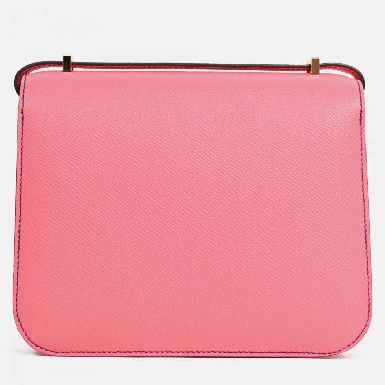 Pre Owned Hermes Pink Epsom Leather Constance 18