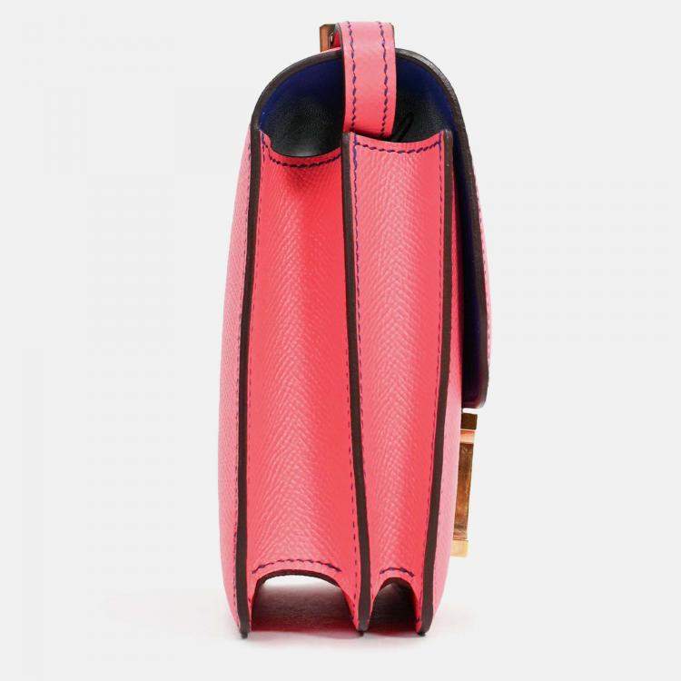 Pre Owned Hermes Pink Epsom Leather Constance 18