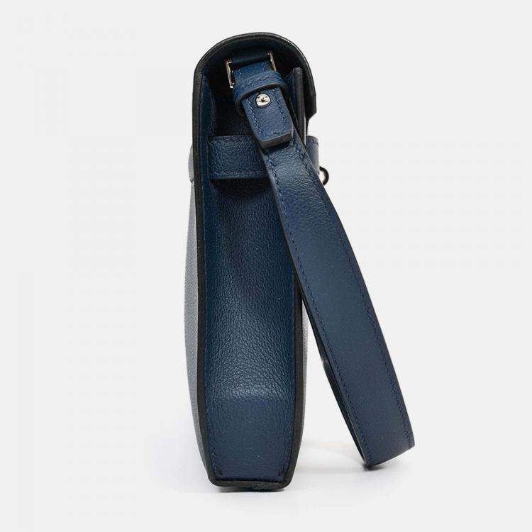 Pre Owned Hermes 2019 Navy Blue Epsom Leather Kelly Depeches 25