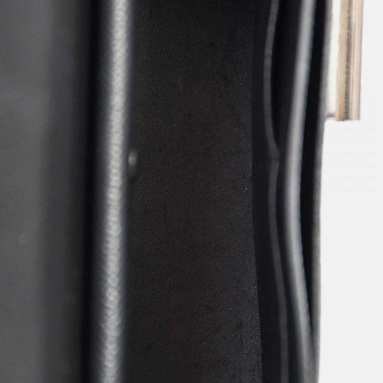 Pre Owned Hermes Black Epsom Leather Verrou 23 Shoulder Bag