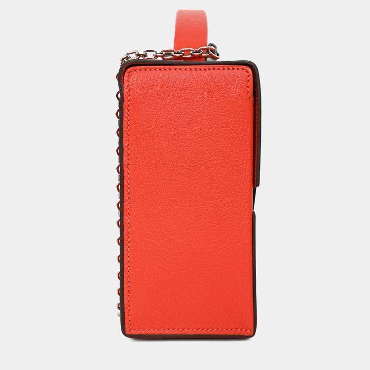 Pre Owned Hermes 2018 Red Mysore Leather Cinhetic Box Top Handle